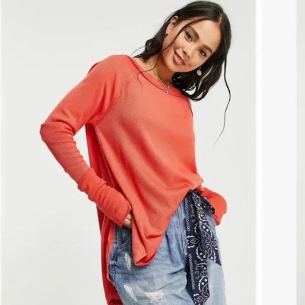 Free People Snowy Thermal Long Sleeve Top